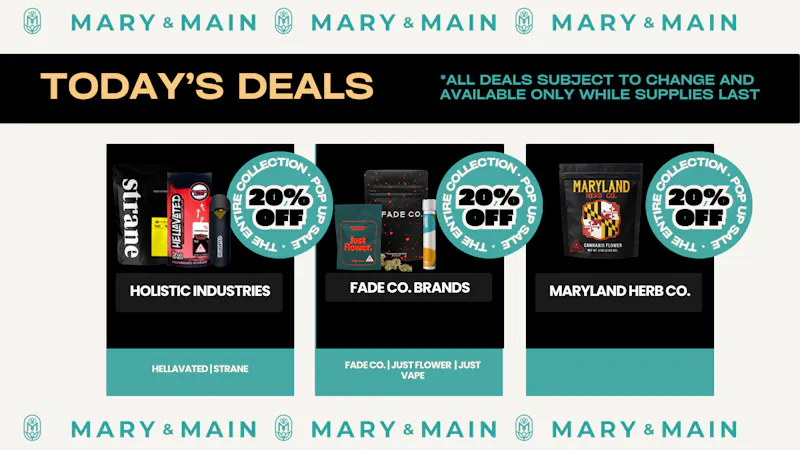 Mary & Main 20% Off Strane, Fade Co., Just Flower and More
