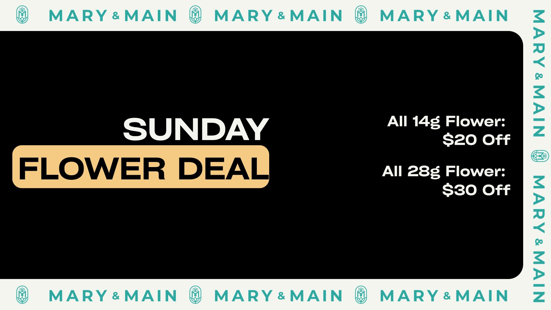 Mary & Main Sunday Flower Deals (See Image For Details)