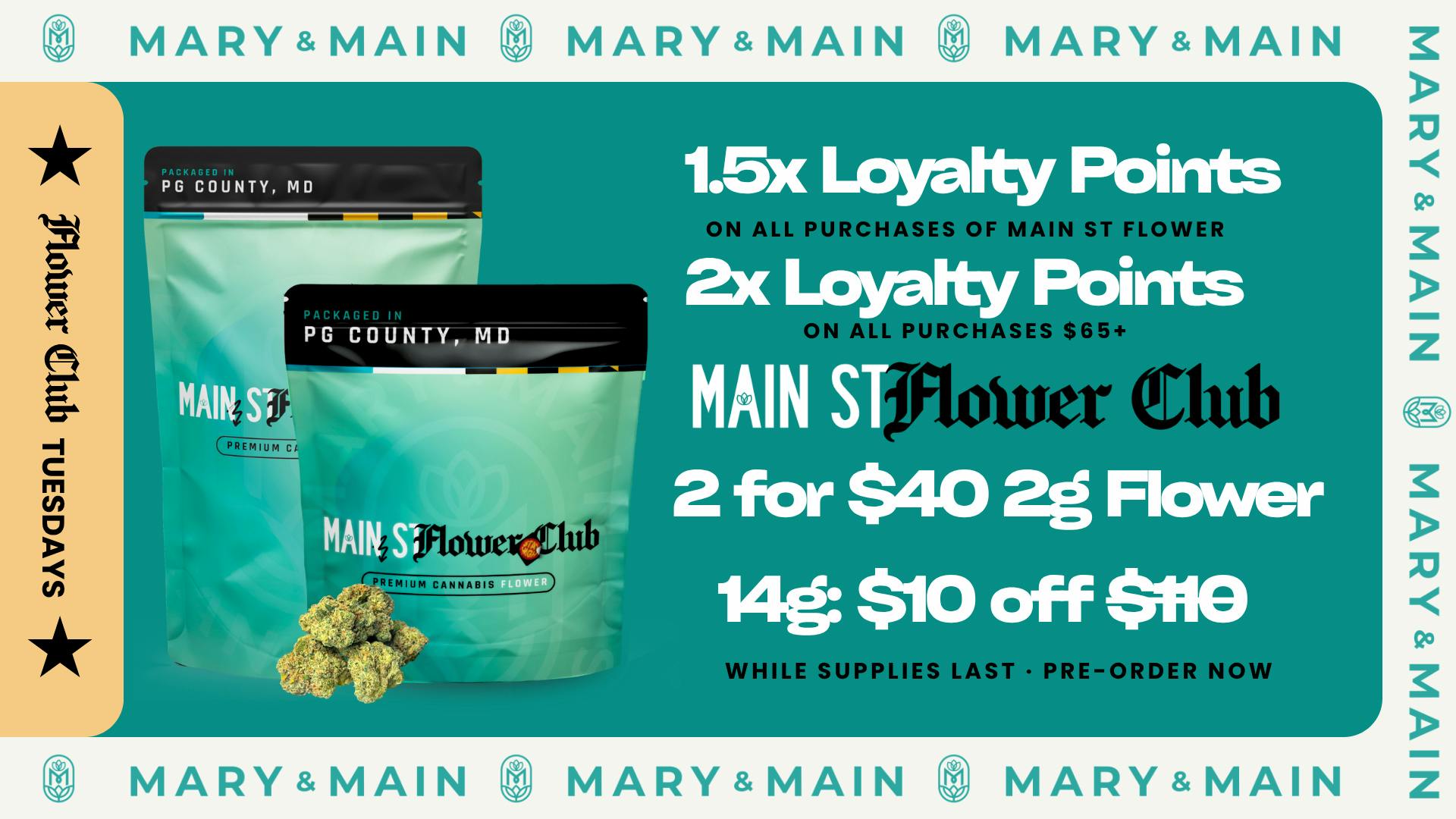 Mary & Main Flower Club Tuesdays at Mary & Main