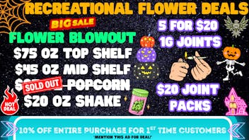 Green Farms RECREATIONAL FLOWER DEALS AT GREEN FARMS!! :)