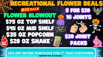 Green Farms RECREATIONAL FLOWER DEALS AT GREEN FARMS!! :)