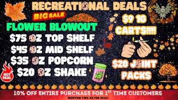 Green Farms RECREATIONAL DEALS AT GREEN FARMS!! :)