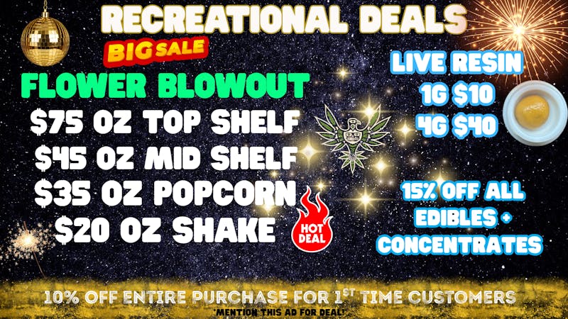 Green Farms RECREATIONAL DEALS AT GREEN FARMS!! :)