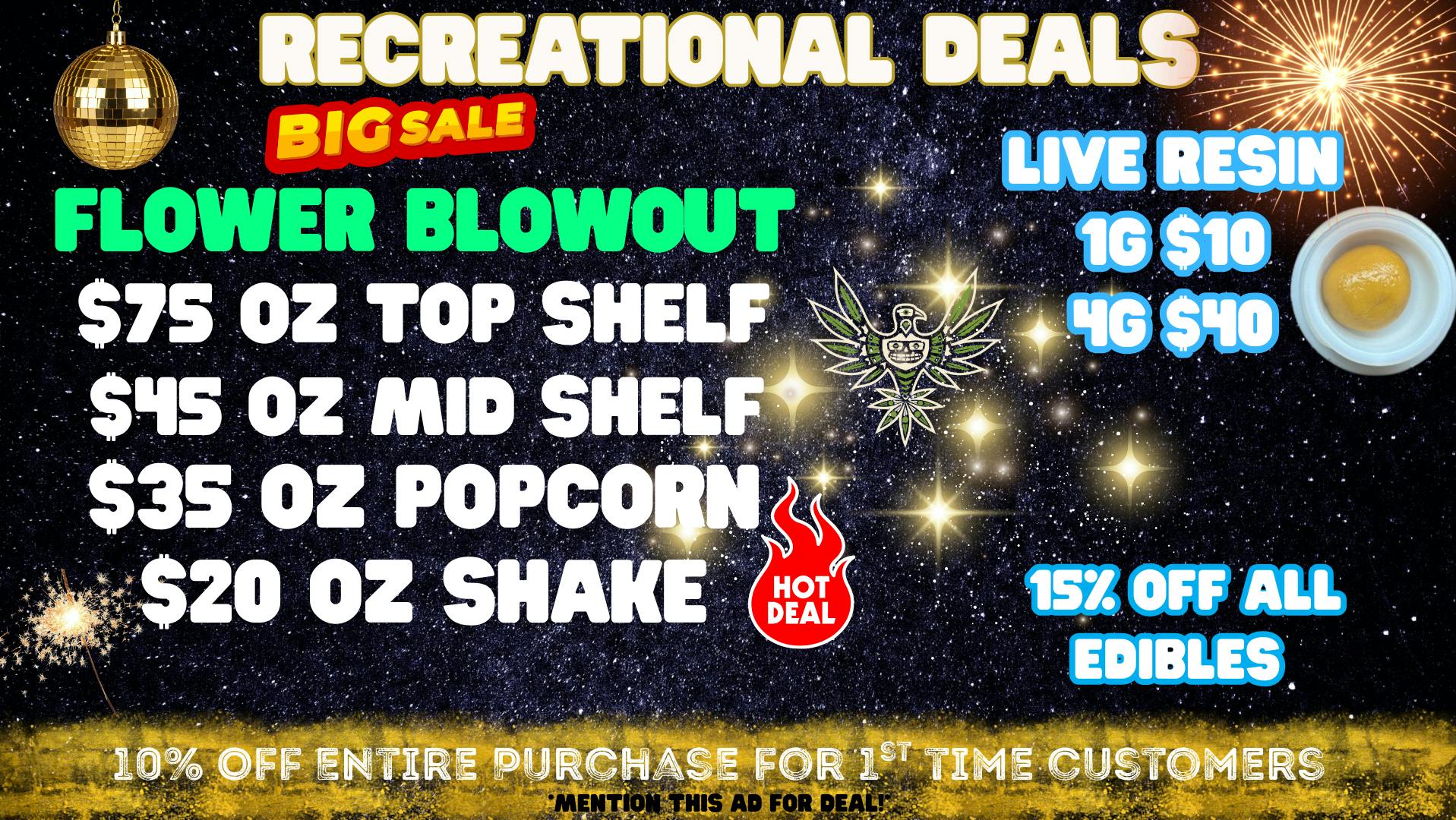Green Farms RECREATIONAL DEALS AT GREEN FARMS!! :)