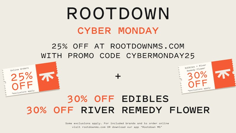 Rootdown - Olive Branch Cyber Monday at Rootdown