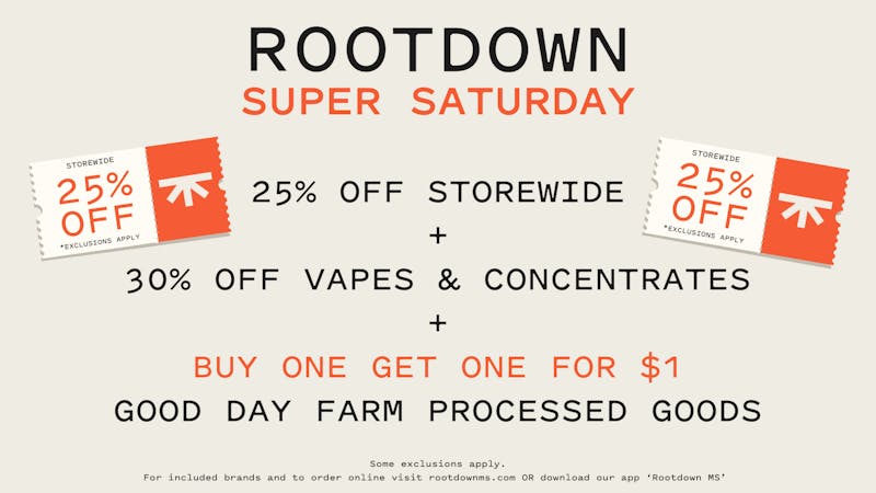 Rootdown - JXN Lakeland 25% OFF Storewide + GDF BOGO - Super Saturday