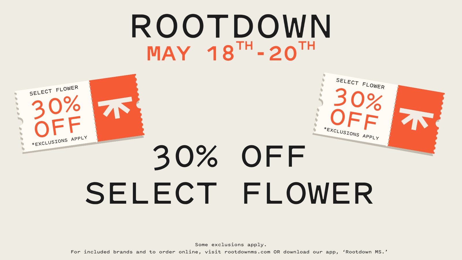 Rootdown - Tupelo 30% OFF SELECT FLOWER!