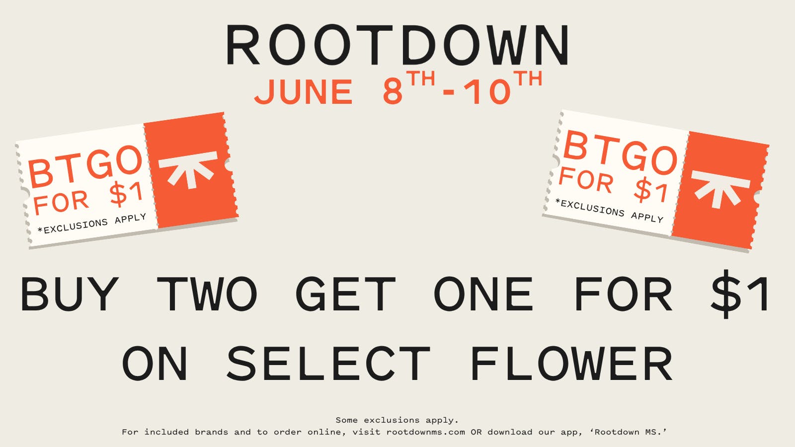 Rootdown - Richland BUY TWO GET ONE FOR $1 ON SELECT FLOWER!
