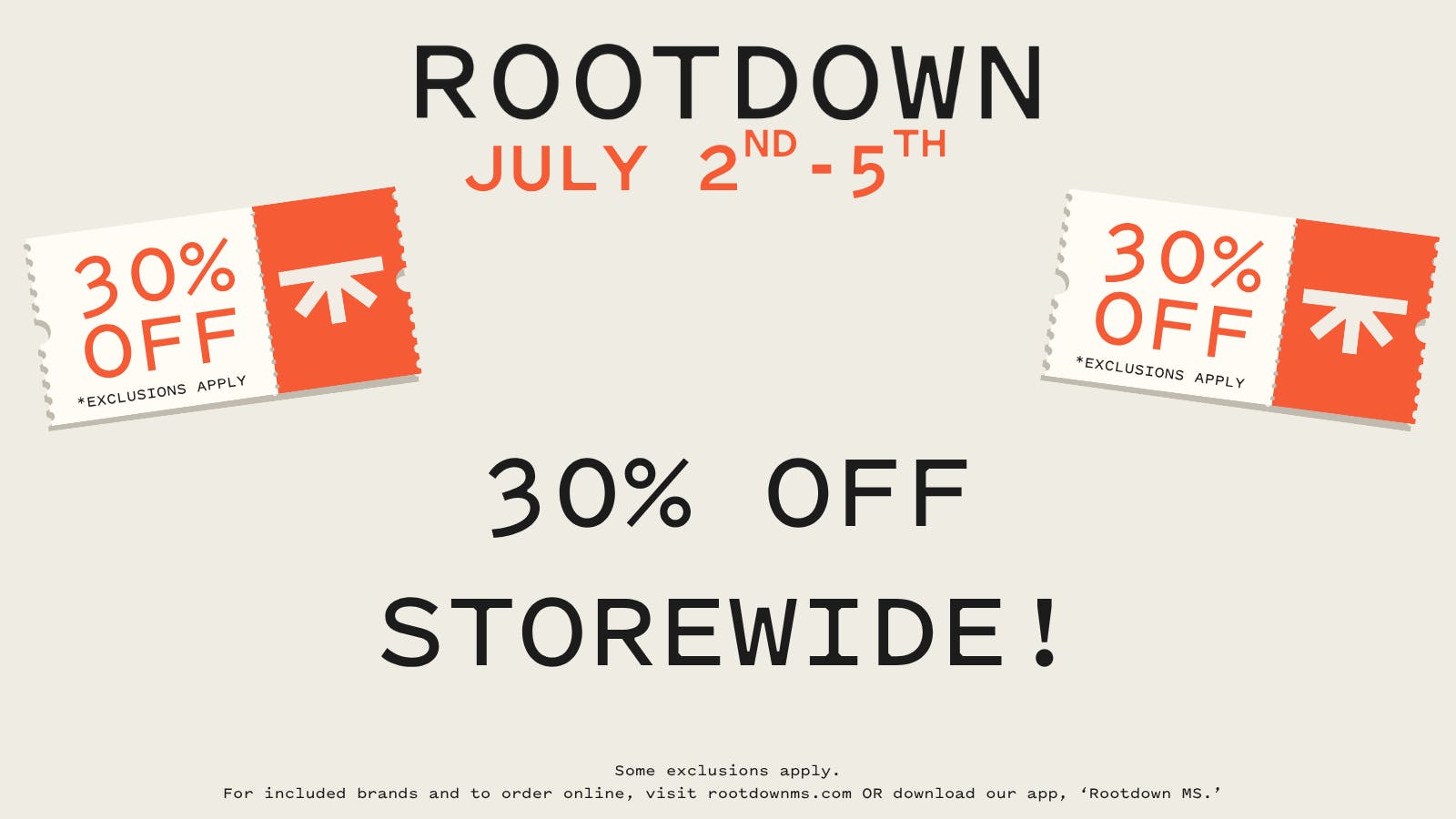 Rootdown - Richland 30% OFF STOREWIDE!