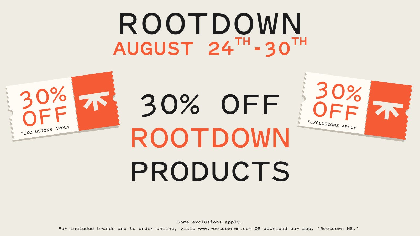 Rootdown - Richland DAILY DEALS + 30% OFF ROOTDOWN PRODUCTS!