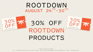 Rootdown - Canton DAILY DEALS + 30% OFF ROOTDOWN PRODUCTS!