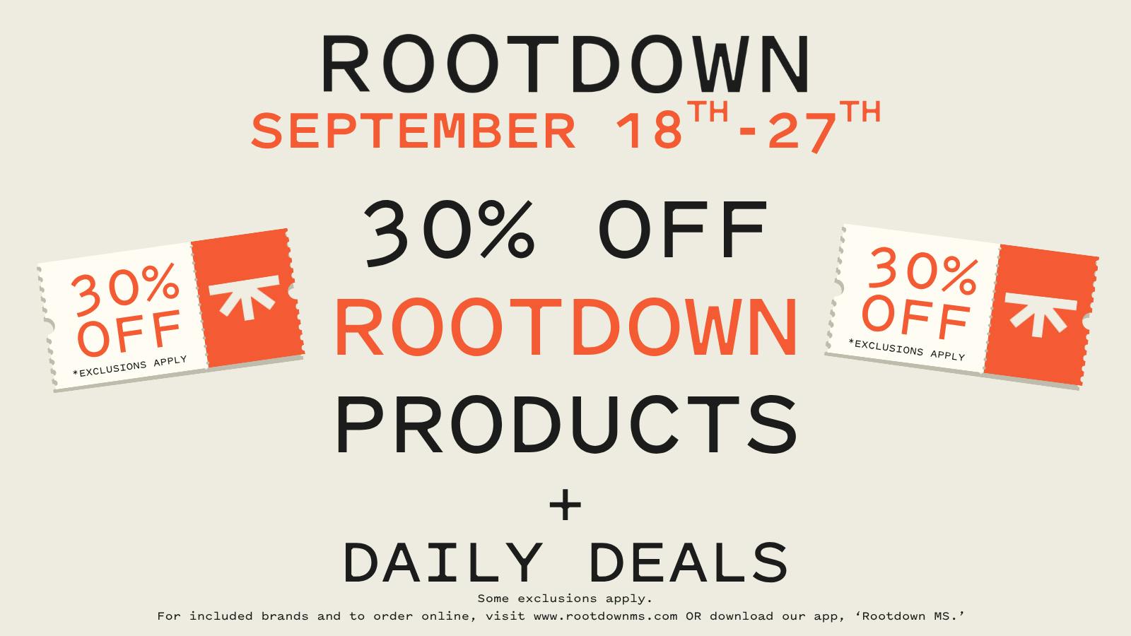 Rootdown - Olive Branch 30% OFF ROOTDOWN PRODUCTS + DAILY DEALS!