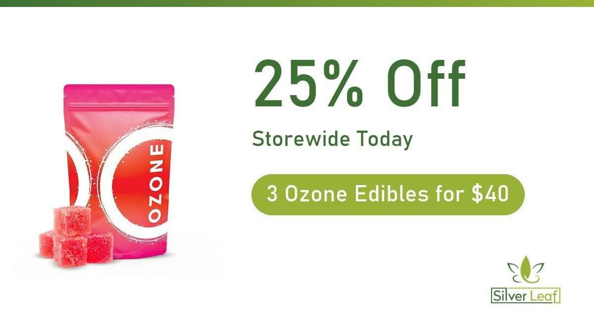 SilverLeaf Wellness 3 Ozone Edibles for $40 + 25% Off Storewide