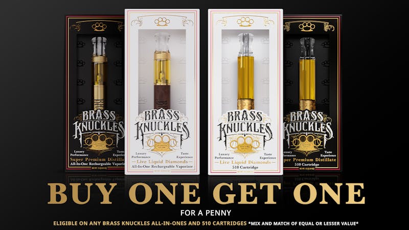 Herbal IQ Brass Knuckles - Buy one get one for a penny!