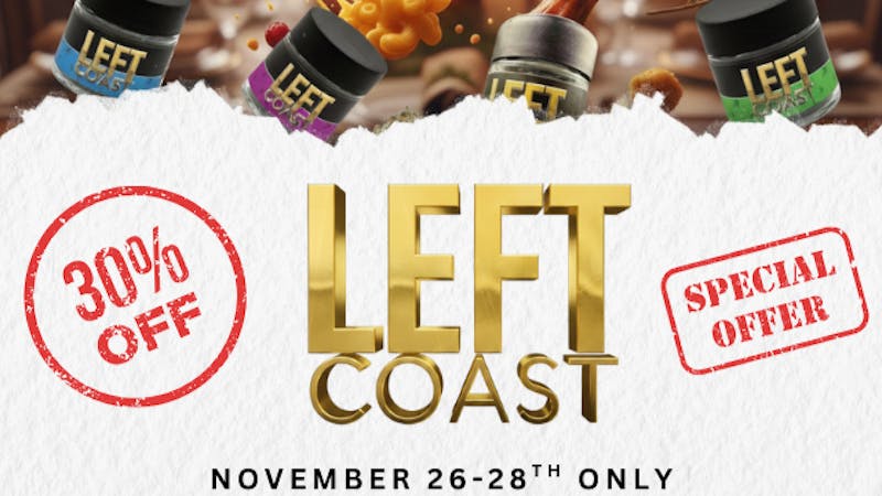 Herbal IQ 30% off all Left Coast products