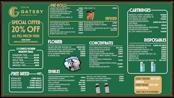 Gatsby Cannabis Co. 🎃 25% off Hyman Eclairs & Handrolls + More! 👻
