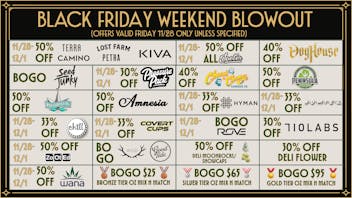 Gatsby Cannabis Co. BOGOs & 50% Off Top Brands – All Weekend Long!