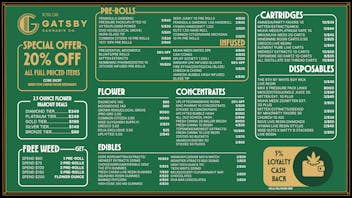 Gatsby Cannabis Co. 🎁 Big Stash Energy: BOGOs, Freebies, & More!