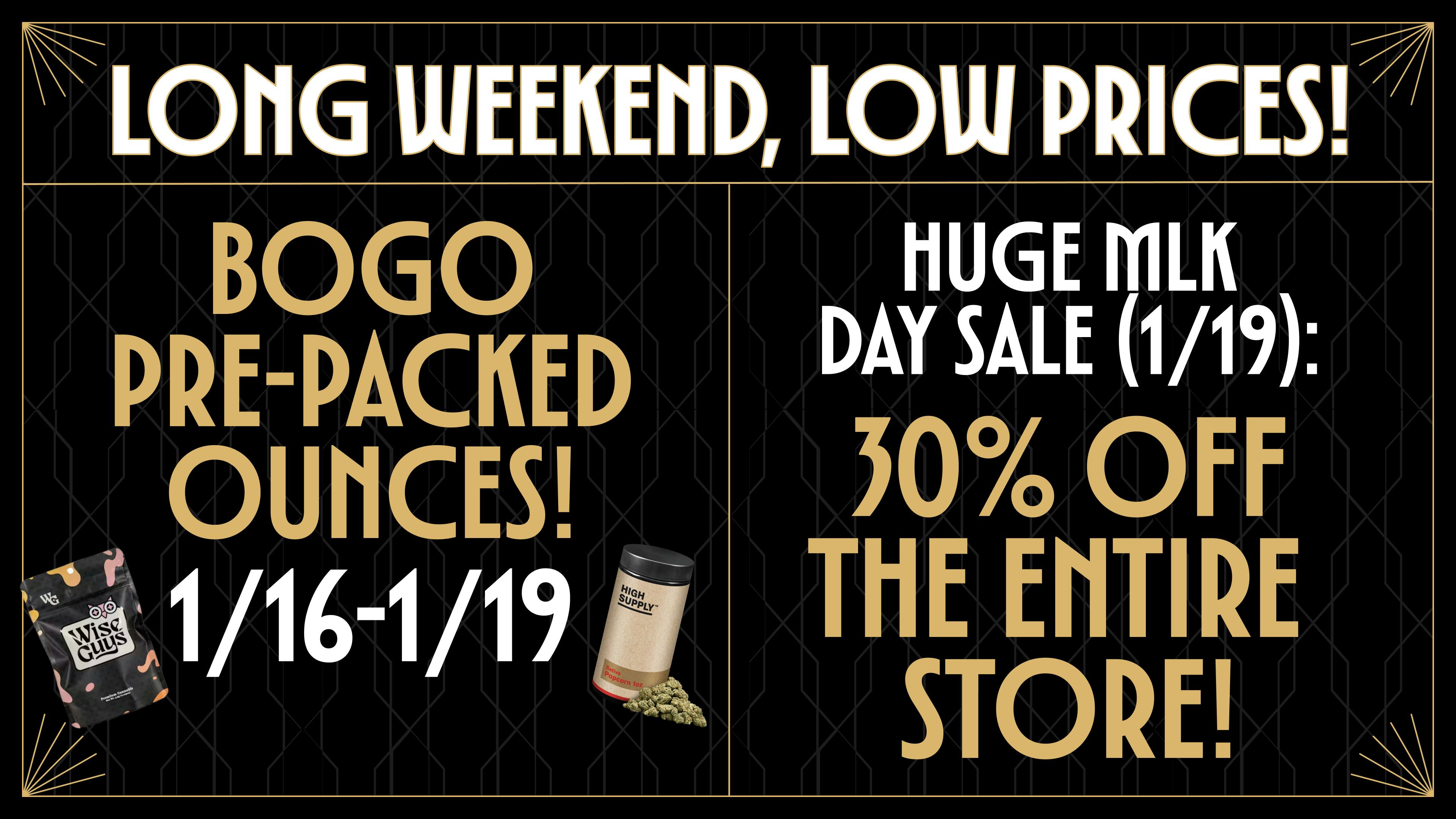 Gatsby Cannabis Co. MLK Day Blowout: Everything’s 30% Off Today!