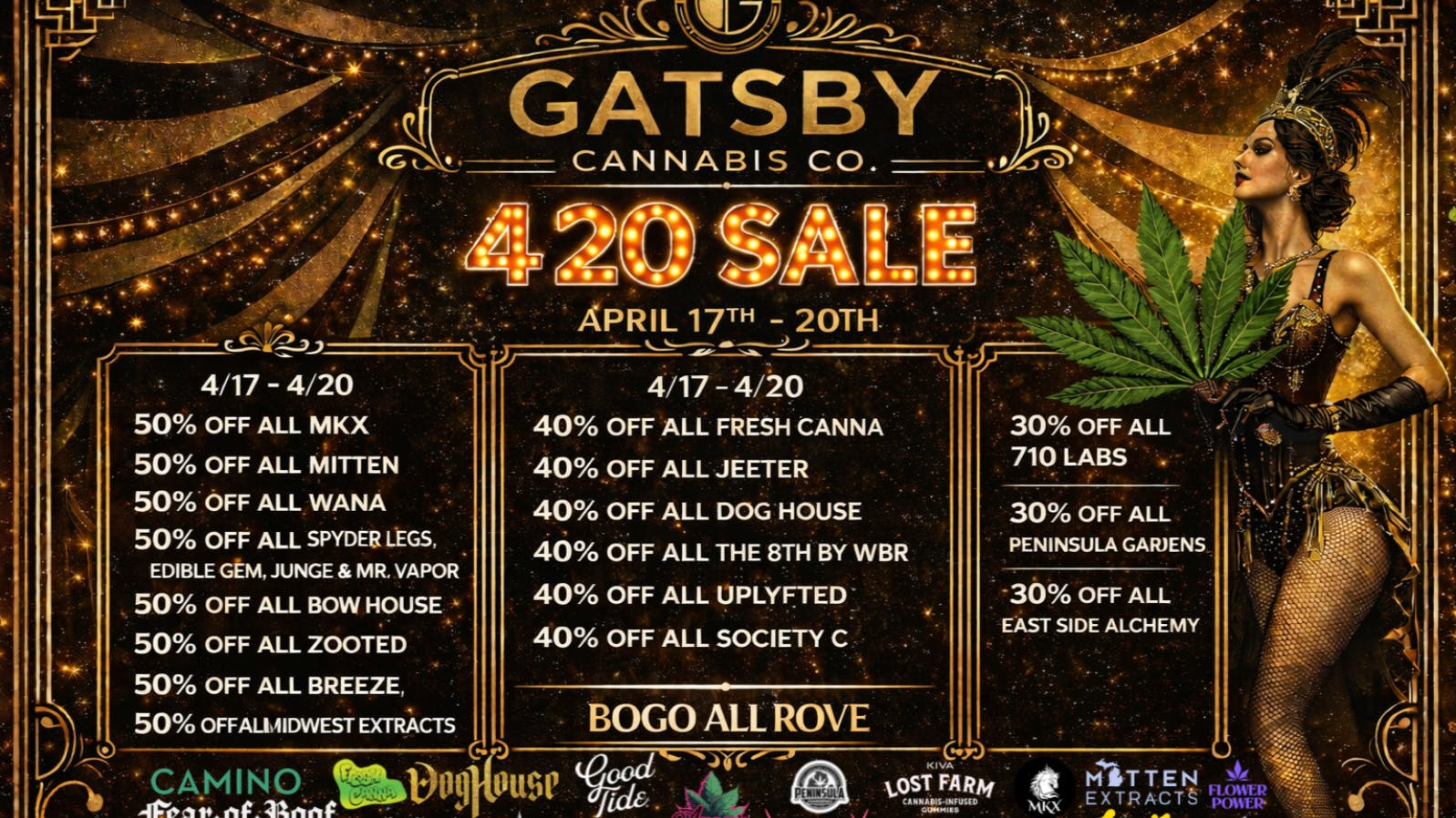 Gatsby Cannabis Co. 420 Gatsby Style - Up to 60% off everything