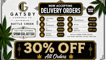 Gatsby Cannabis Co. - Battle Creek 🎉 WE NOW DELIVER 🎉