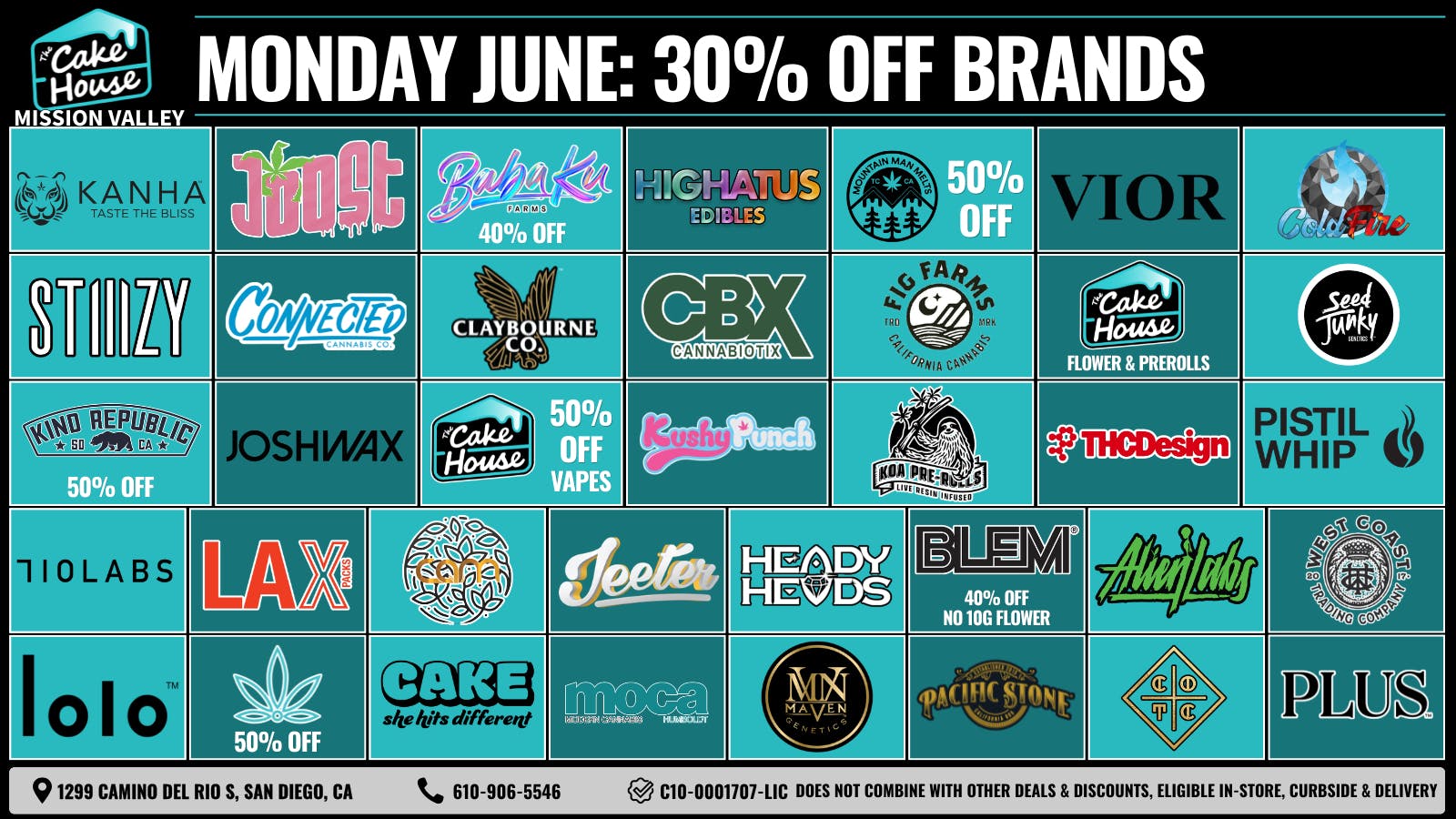 The Cake House - Mission Valley (Now Open) TCH Mission Valley Monday Deals!