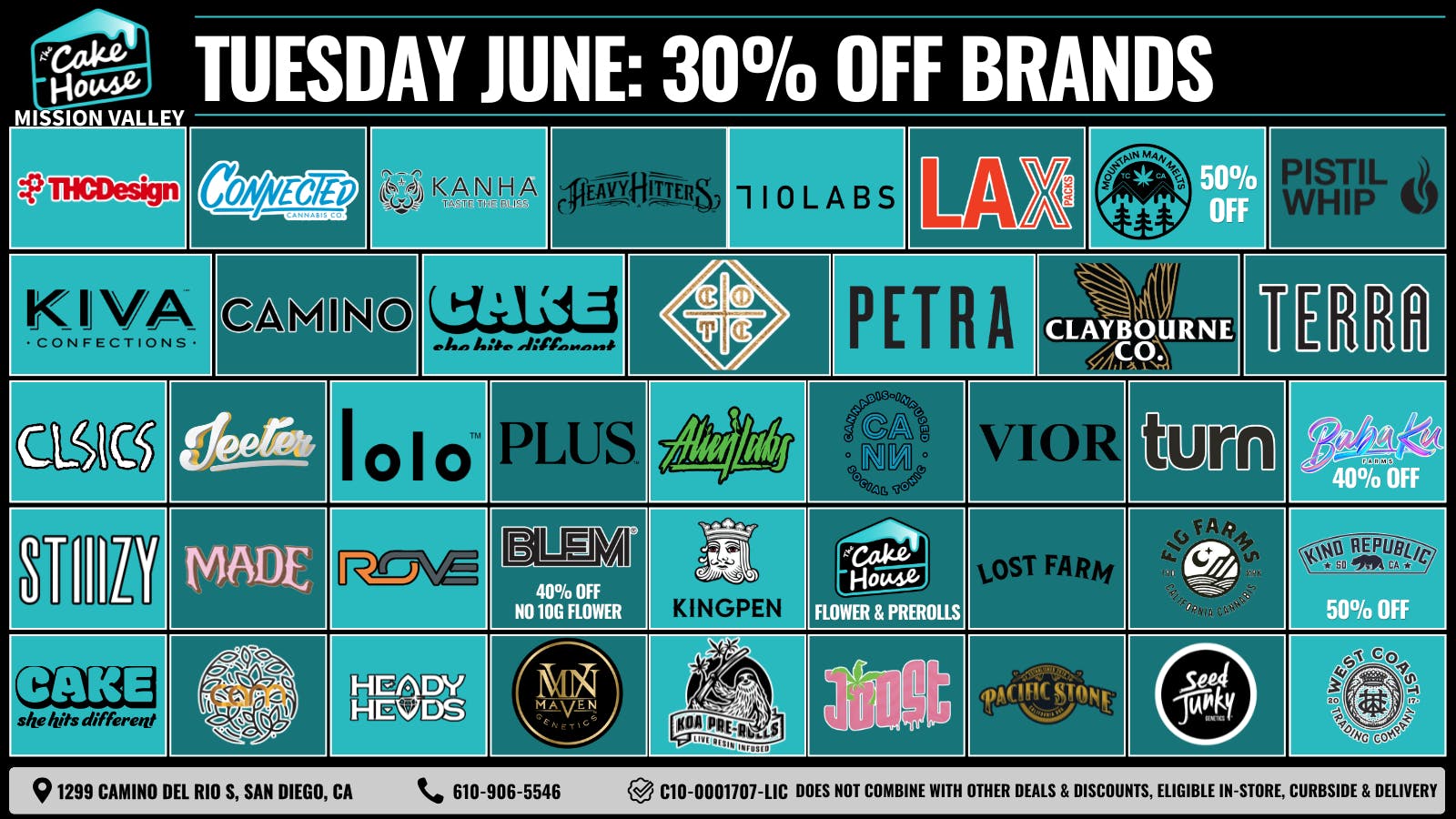The Cake House - Mission Valley (Now Open) TCH Mission Valley Tuesday Deals!
