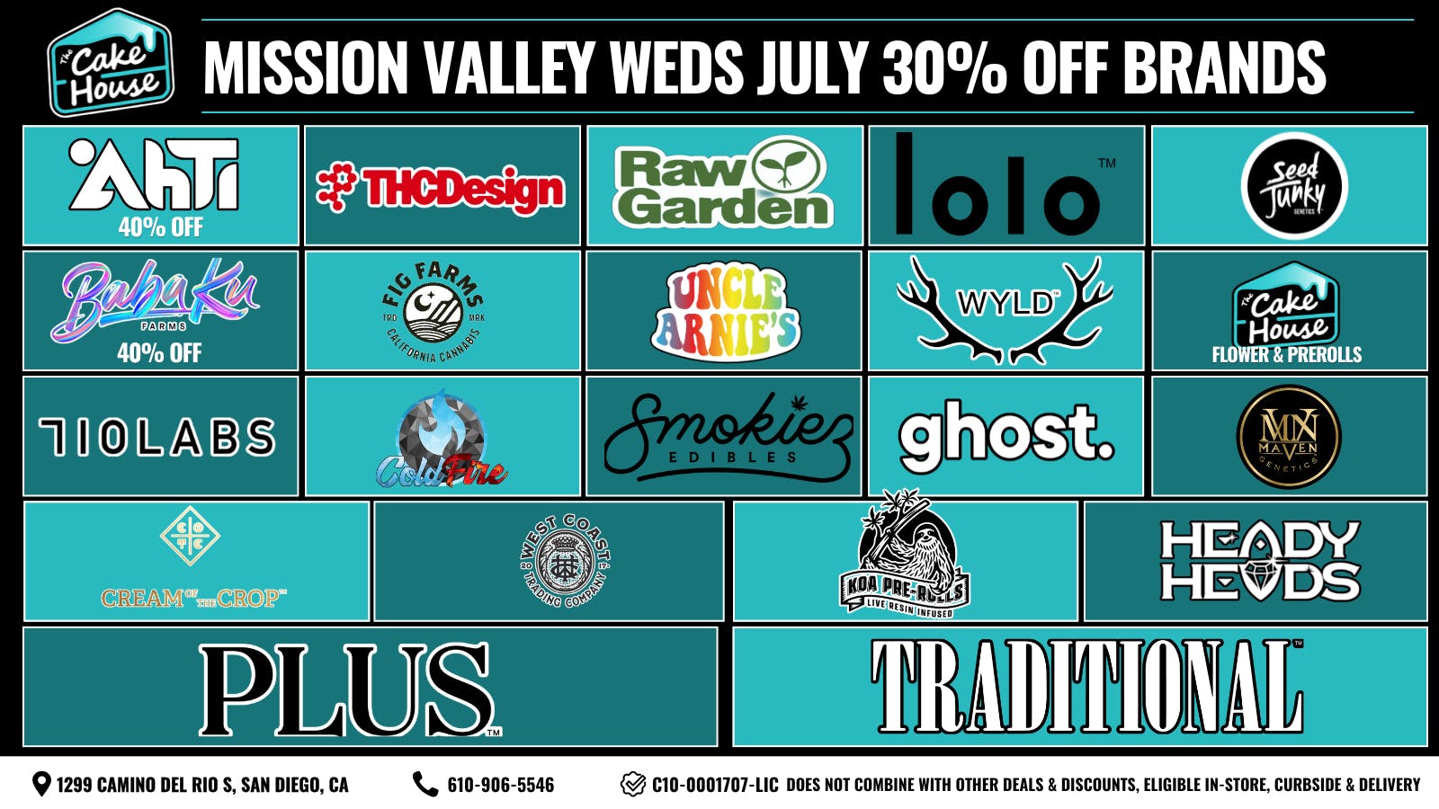 The Cake House - Mission Valley (Now Open) TCH Mission Valley Wednesday Deals!