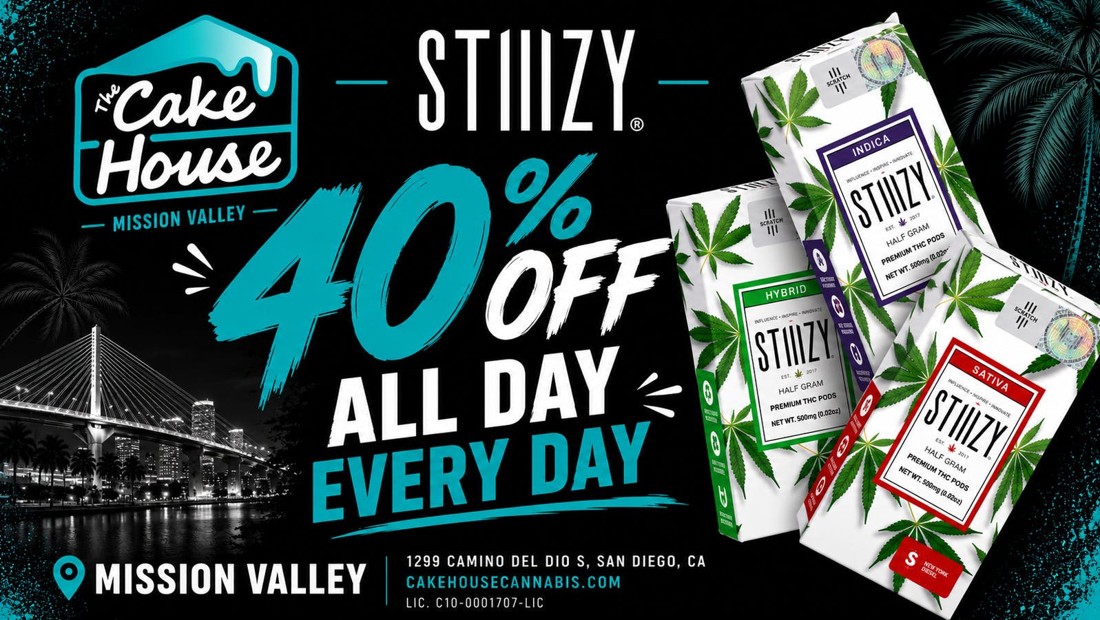 The Cake House - Mission Valley (Now Open) STIIIZY 40% OFF ALL PRODUCTS!