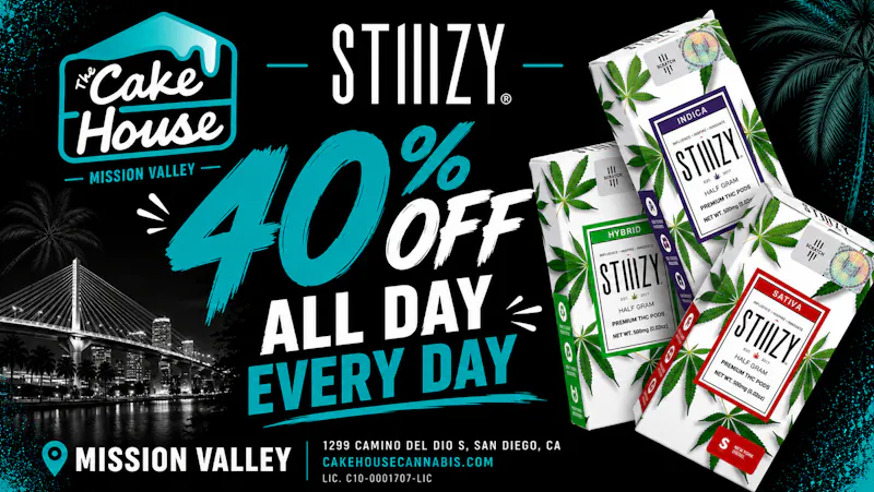 The Cake House - Mission Valley (Now Open) STIIIZY 40% OFF ALL PRODUCTS!