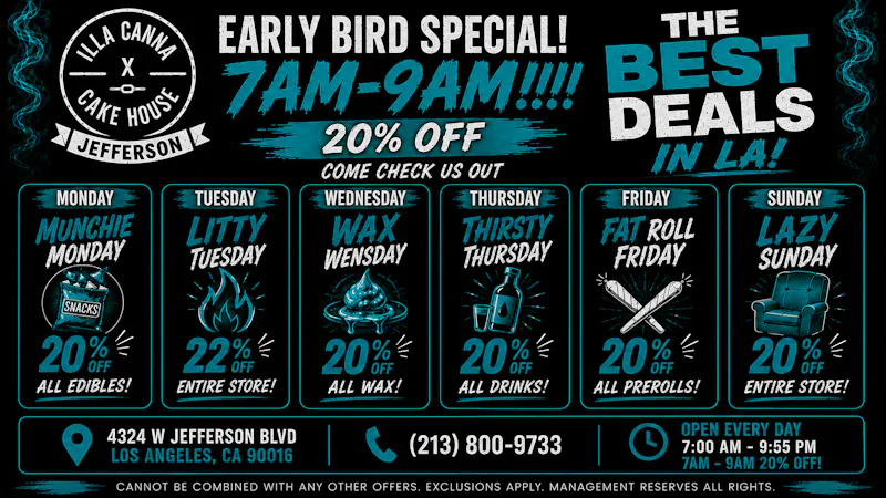 ILLA Canna Illa x Cake House Daily Deals!