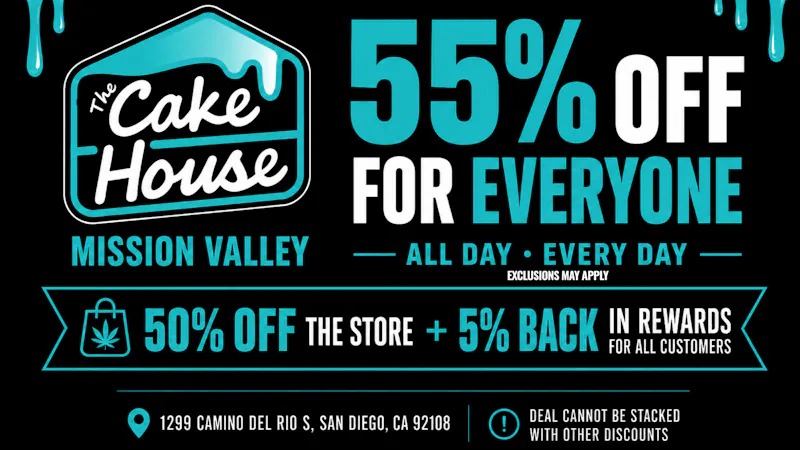 The Cake House - Mission Valley (Now Open) TCH Mission Valley 55% off For Everyone!
