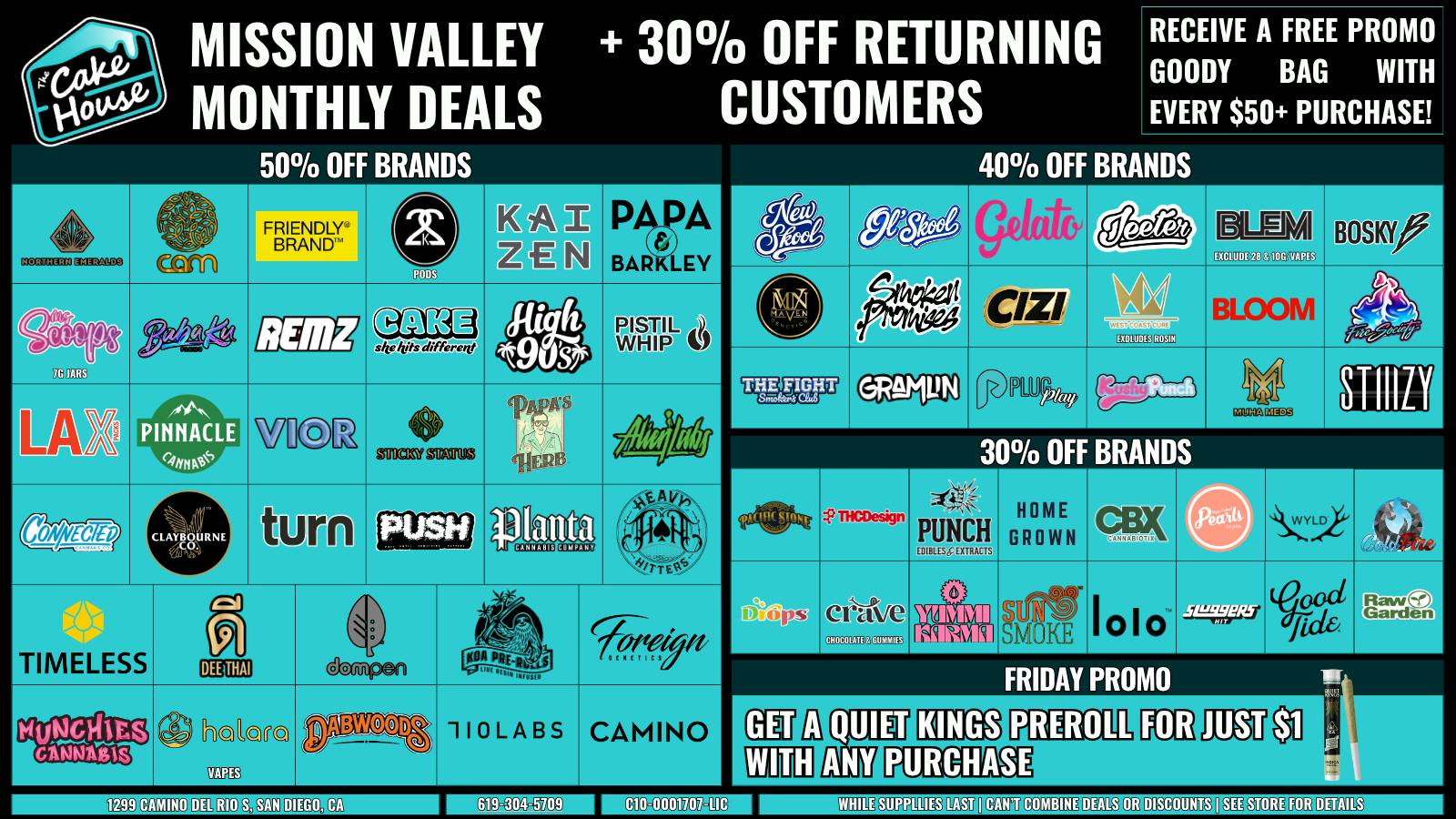 The Cake House - Mission Valley (Now Open) TCH Mission Valley Monthly Deals!