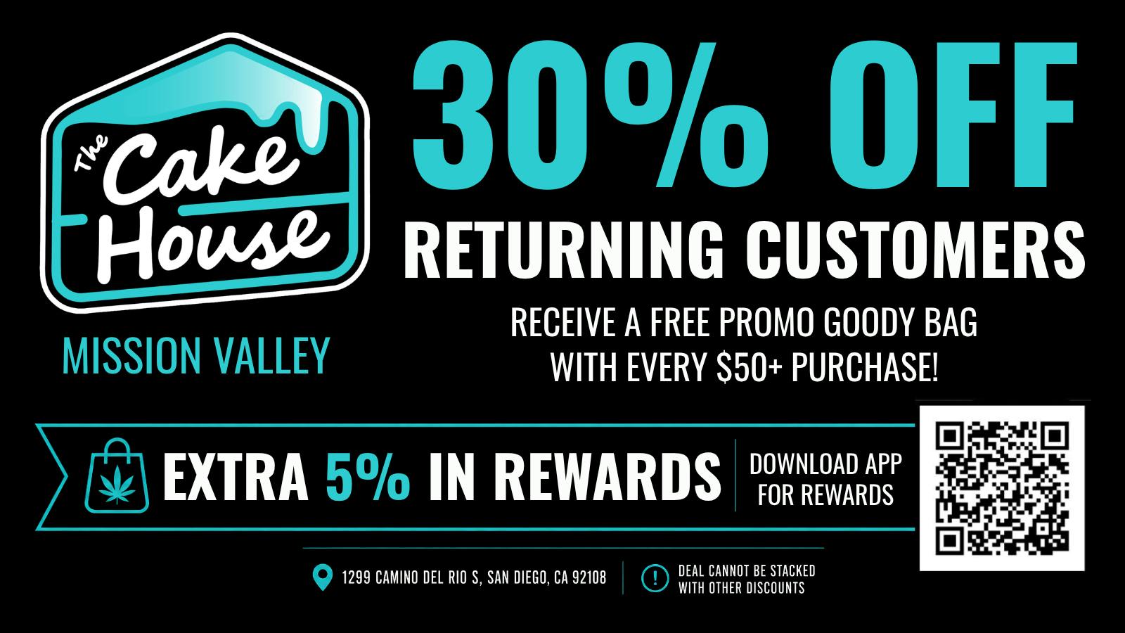 The Cake House - Mission Valley (Now Open) Mission Vally Returning Discount!
