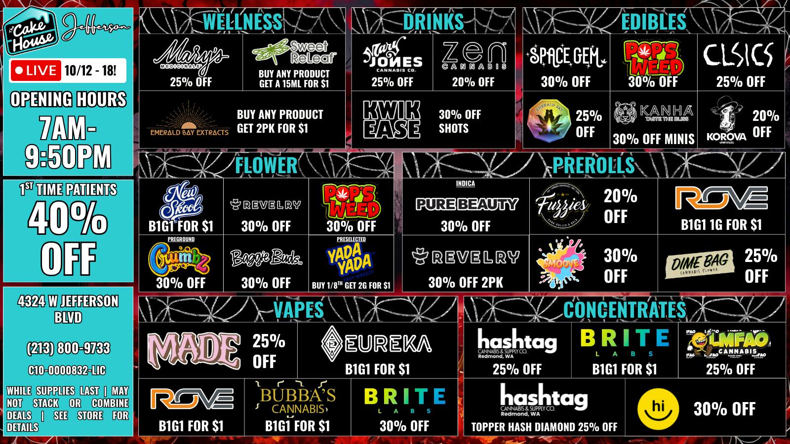 ILLA Canna CH JEFFERSON WEEKLY DEALS | NEW SAVINGS EVERY WEEK