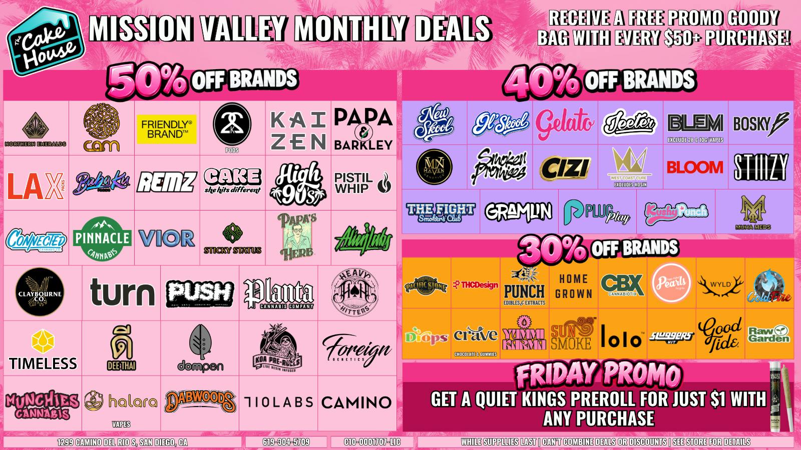 The Cake House - Mission Valley (Now Open) TCH MISSION VALLEY MONTHLY DEALS