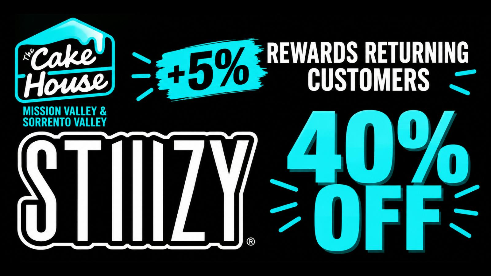 The Cake House - Mission Valley (Now Open) STIIIZY | 40% OFF!