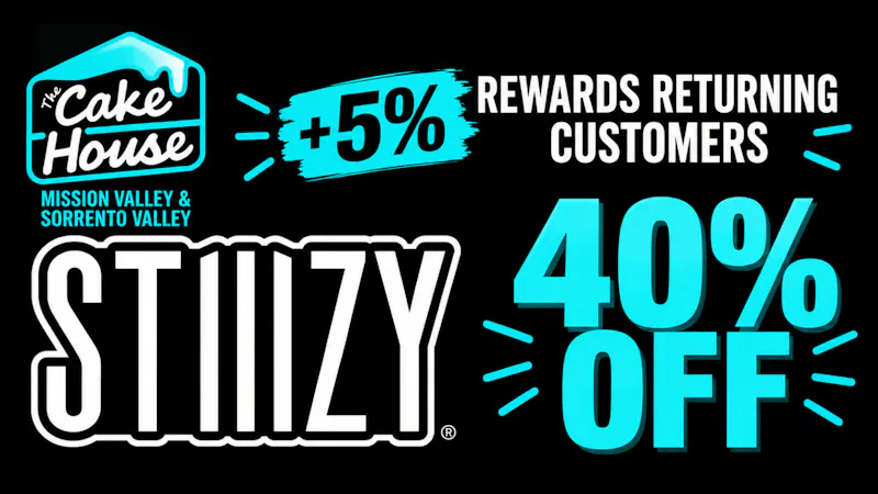 The Cake House - Mission Valley (Now Open) STIIIZY | 40% OFF!
