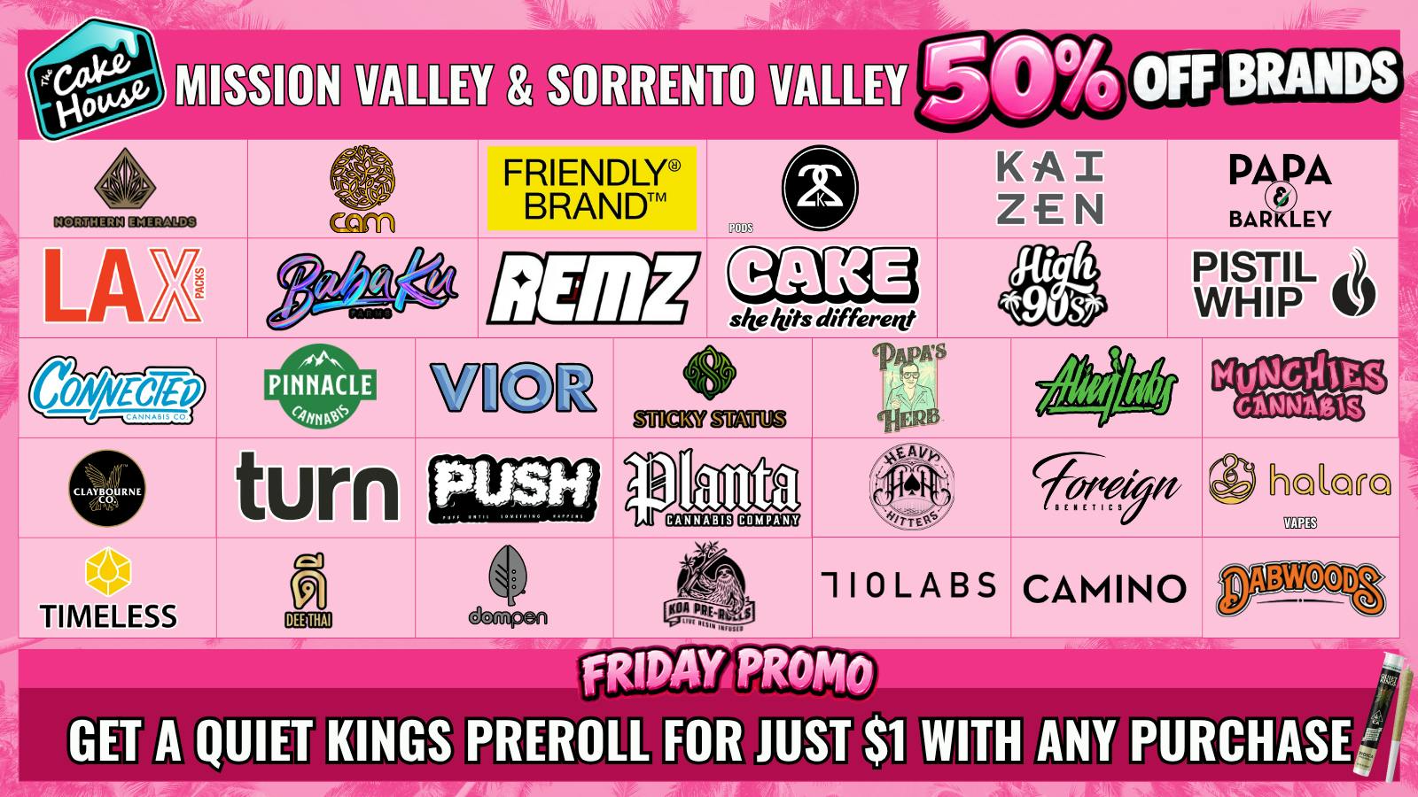 The Cake House - Mission Valley (Now Open) FRIDAY PROMO | 50% OFF SELECT BRANDS