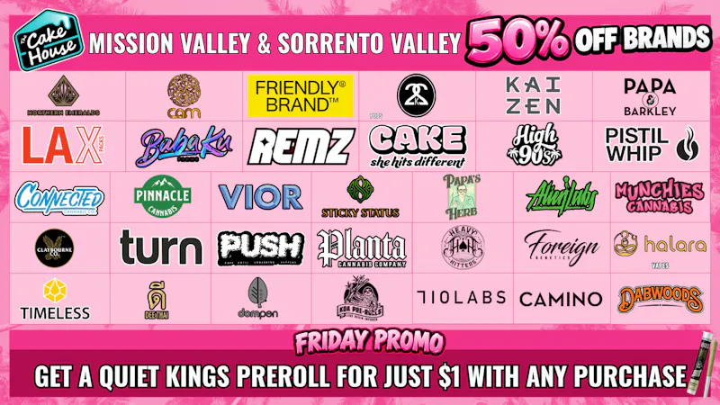 The Cake House - Mission Valley (Now Open) FRIDAY PROMO | 50% OFF SELECT BRANDS