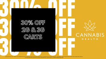 Cannabis Health 30% OFF 2g & 3g Vapes