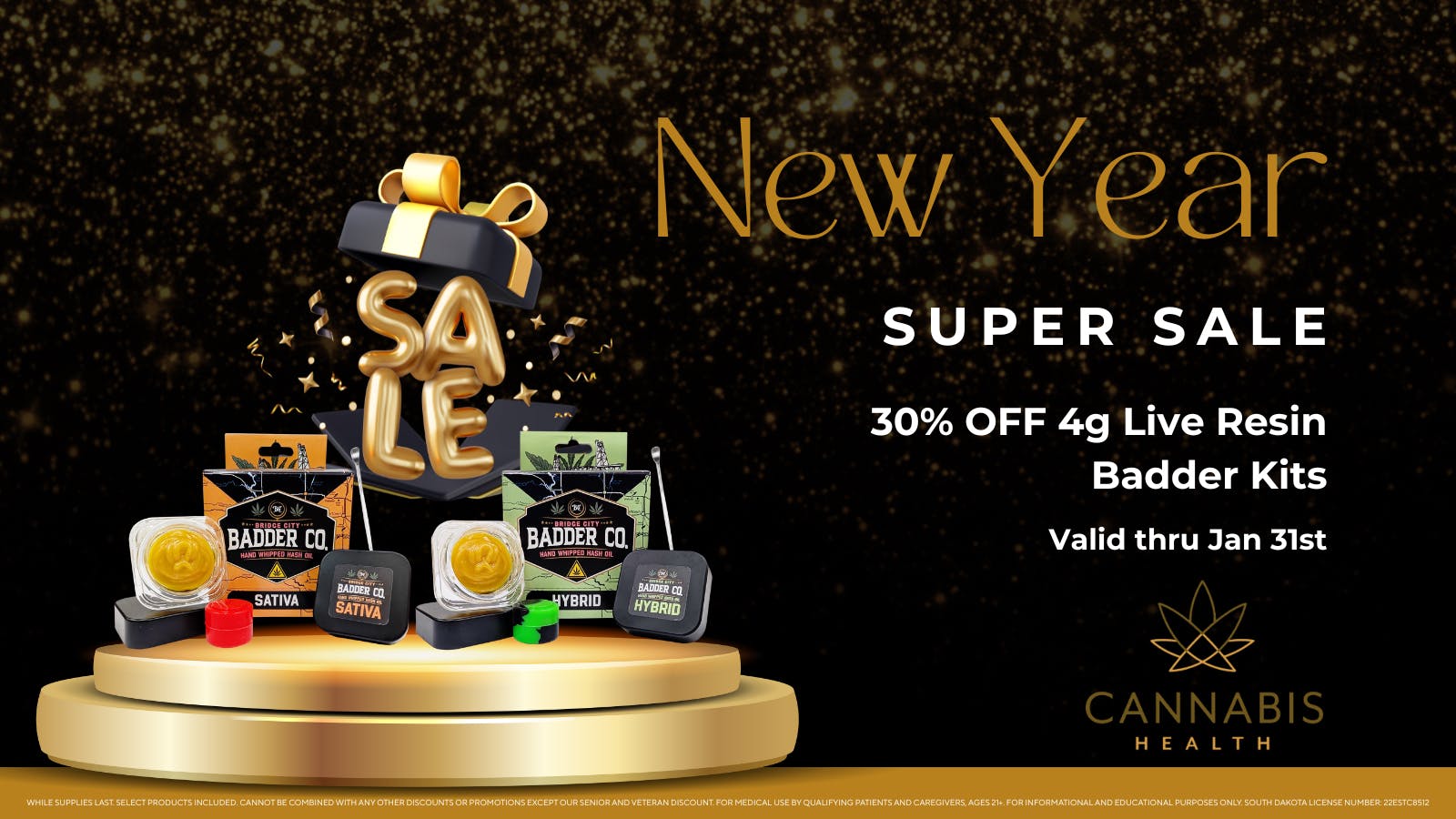 Cannabis Health 30% OFF 4g BADDER KITS