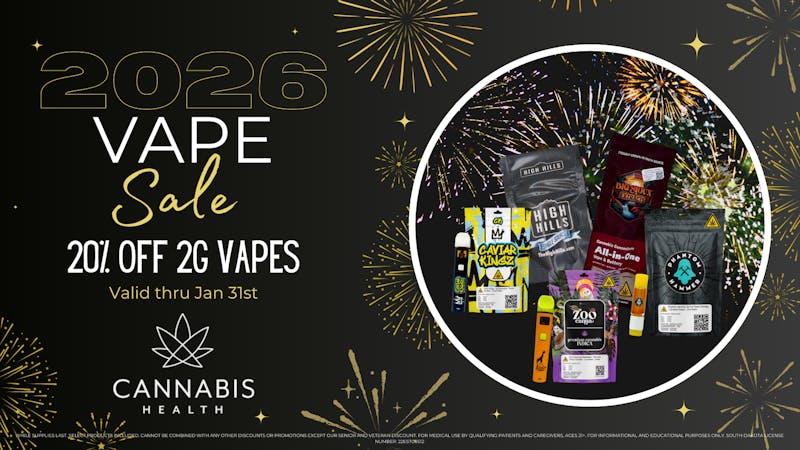 Cannabis Health 20% OFF 2g VAPES