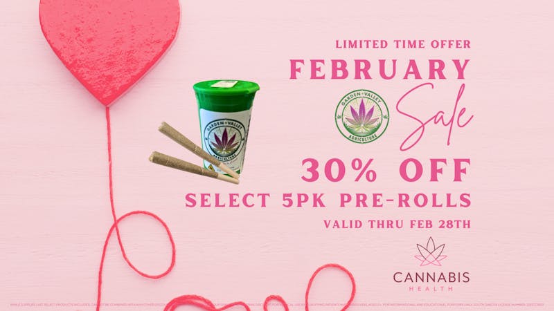 Cannabis Health 30% OFF SELECT 5pk .5g Pre-Rolls