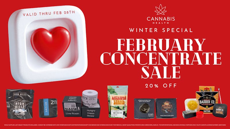 Cannabis Health 20% OFF CONCENTRATES