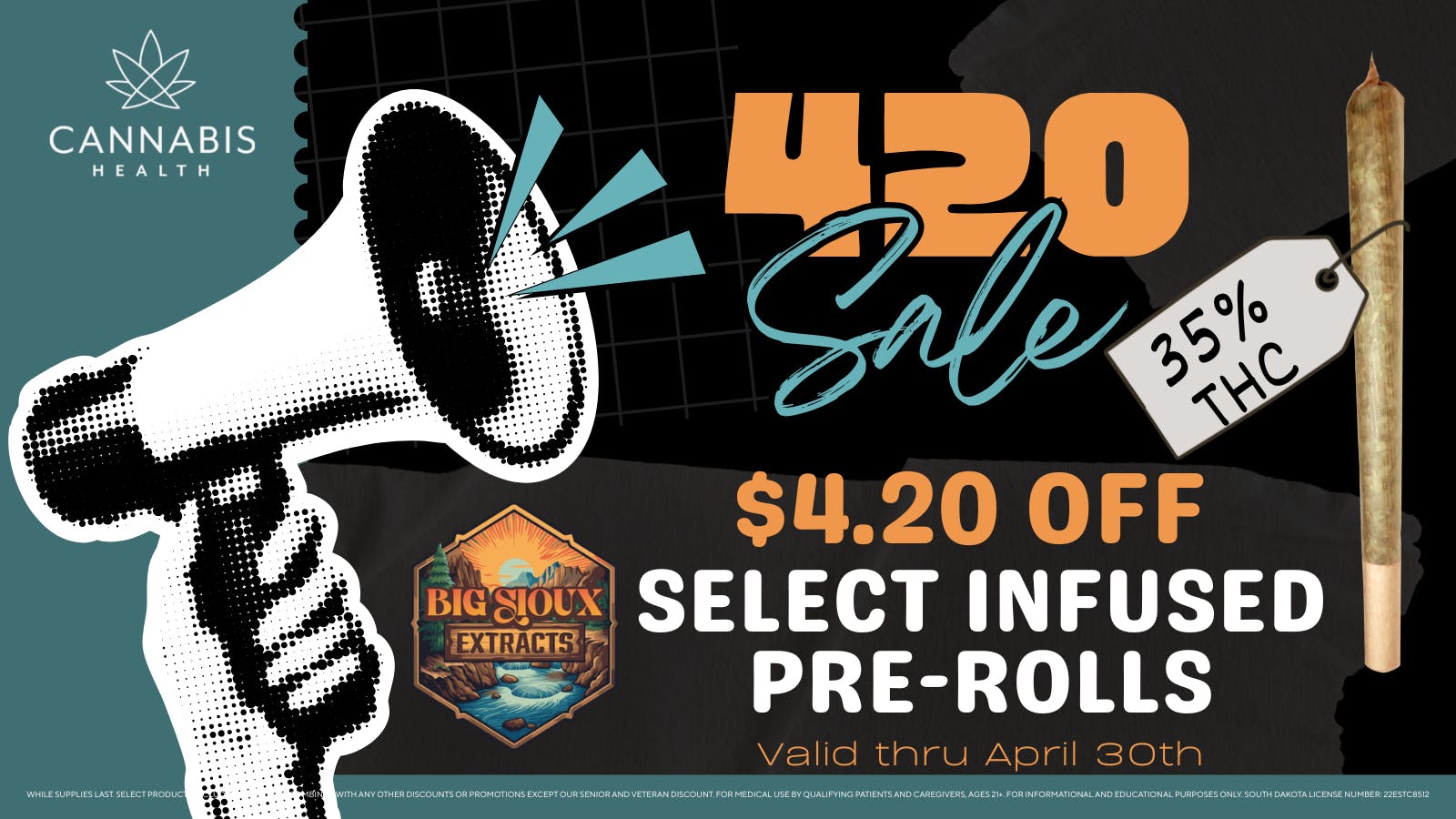 Cannabis Health $4.20 OFF SELECT INFUSED PRE-ROLLS