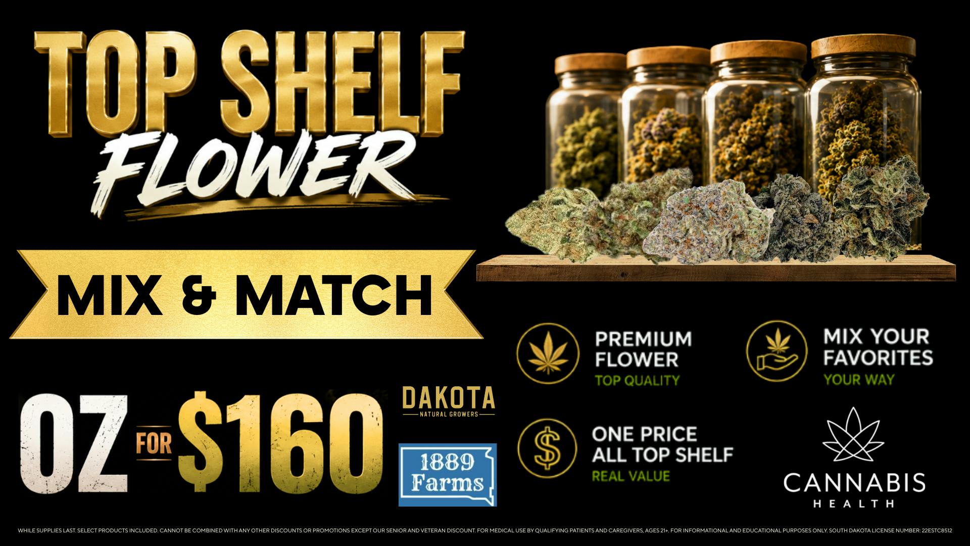 Cannabis Health $160 Mix & Match OZ