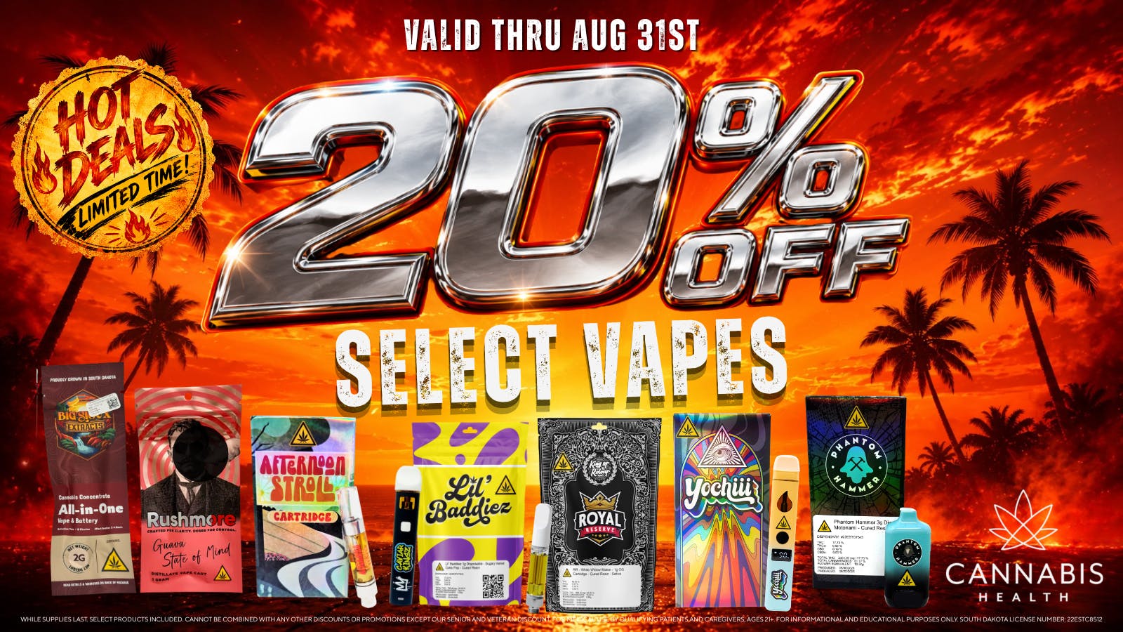 Cannabis Health 20% OFF Select Tanks