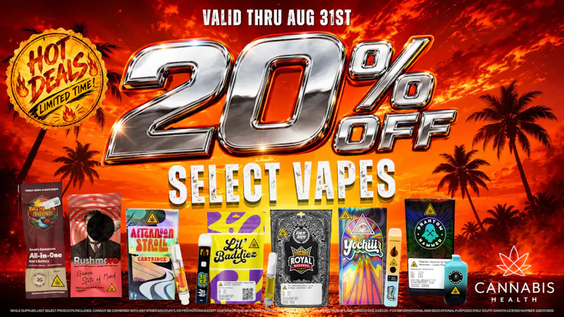 Cannabis Health 20% OFF Select Tanks