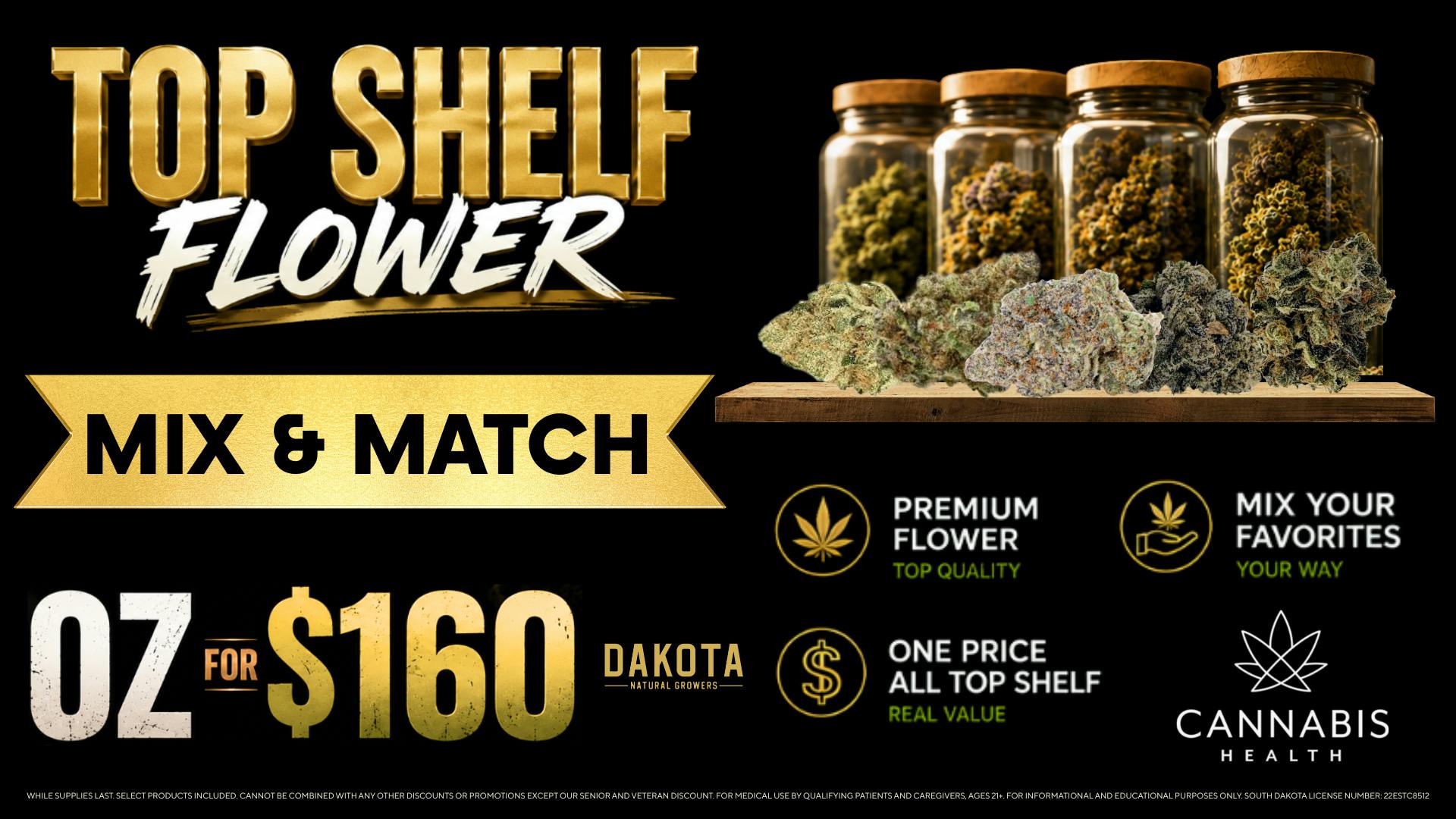 Cannabis Health $160 Mix and Match OZ